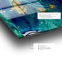Wallity Cuadro Decorativo de Vidrio Templado Multicolor 70 x 100 cm